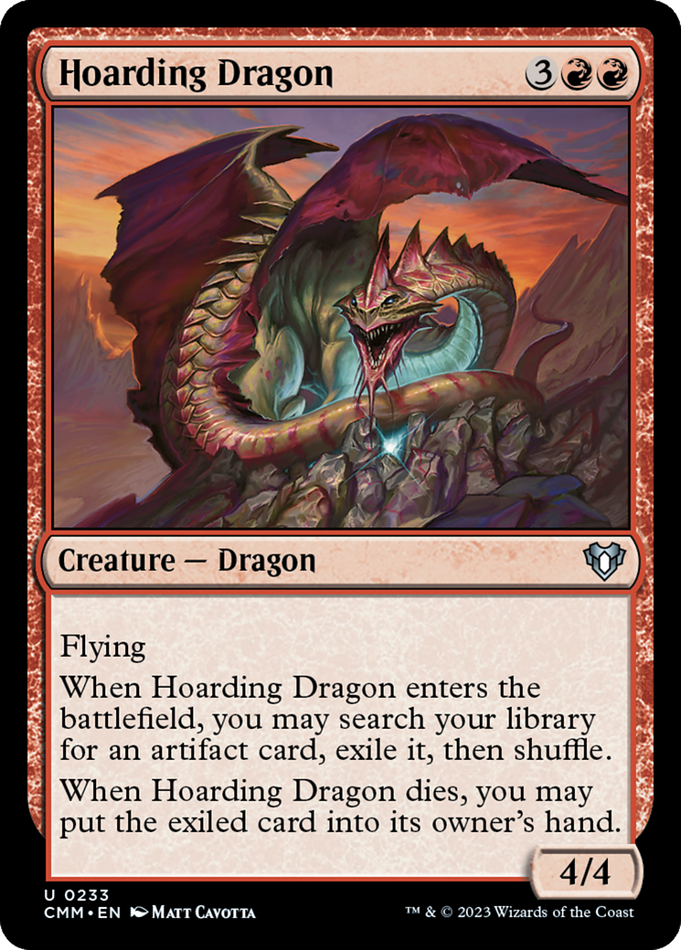 Hoarding Dragon [Commander Masters] | Exor Games New Glasgow