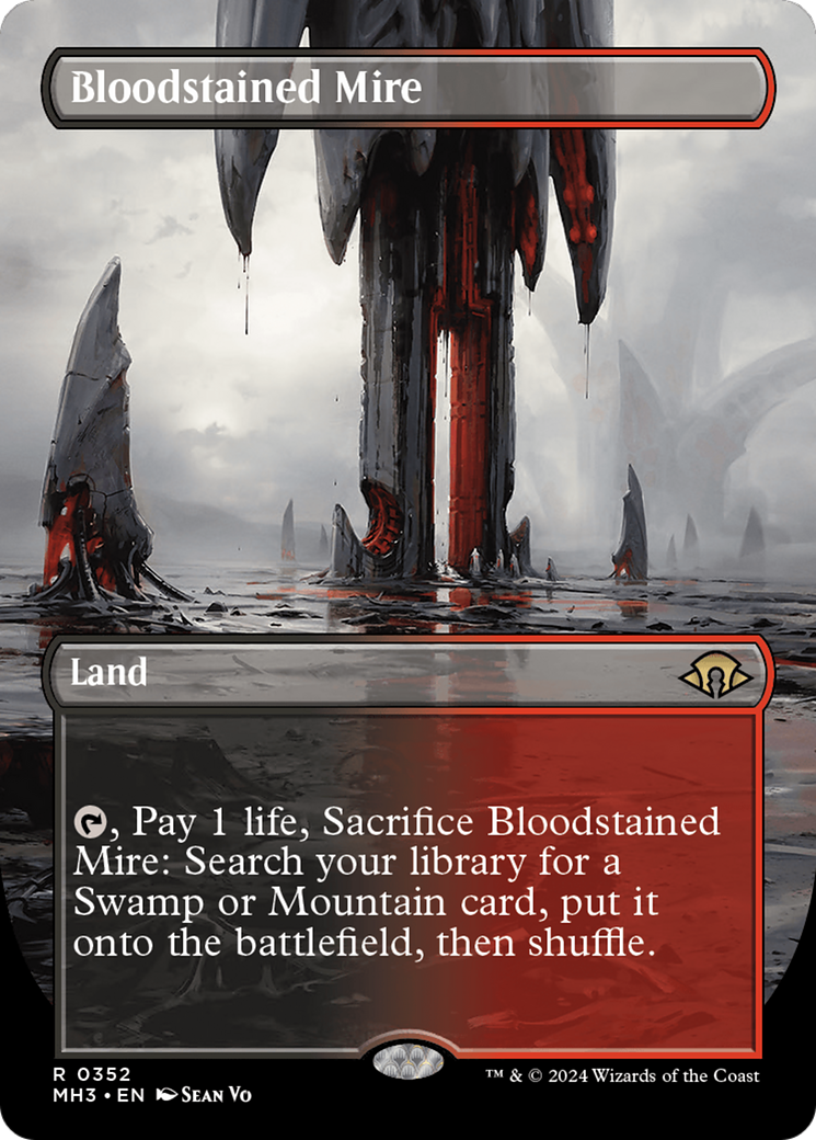 Bloodstained Mire (Borderless) [Modern Horizons 3] | Exor Games New Glasgow