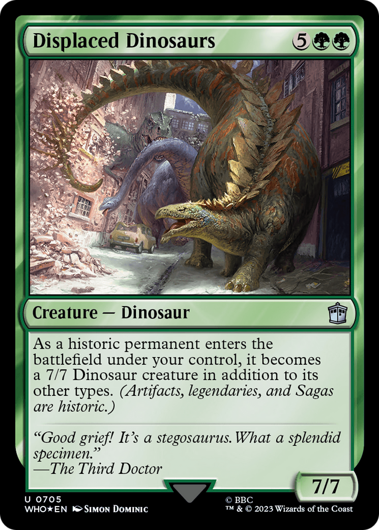 Displaced Dinosaurs (Surge Foil) [Doctor Who] | Exor Games New Glasgow