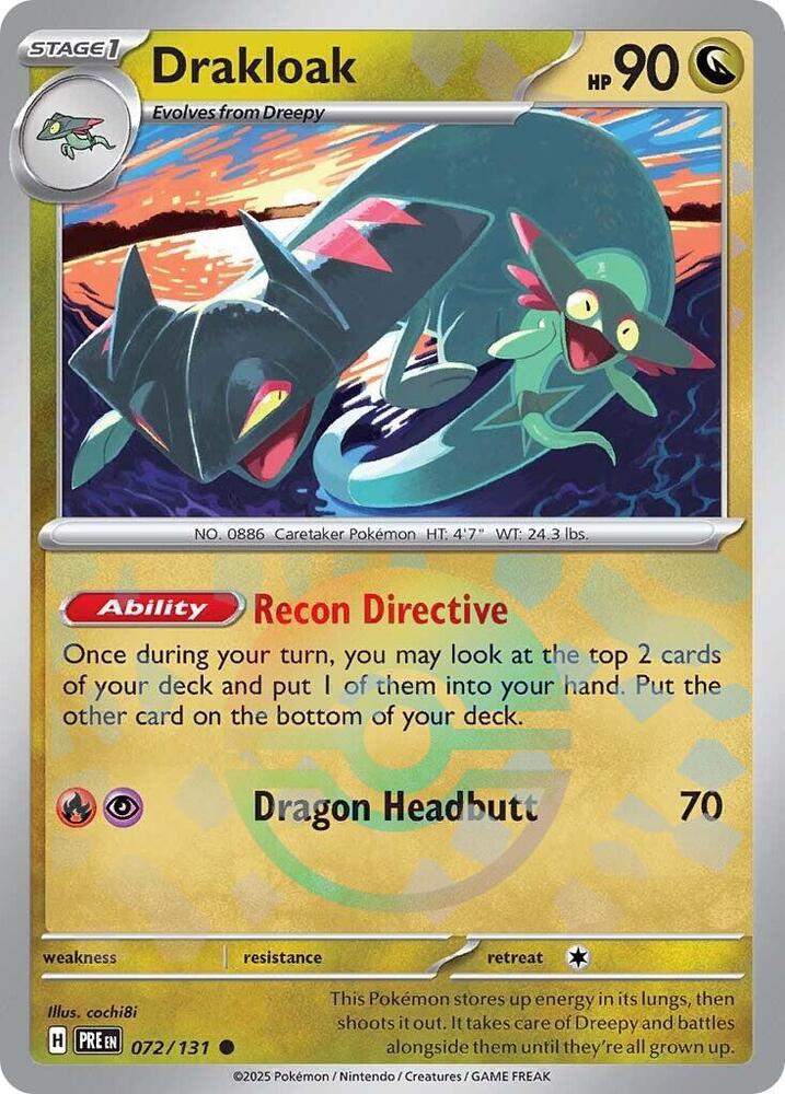 Drakloak (072/131) (Poke Ball Pattern) [Scarlet & Violet: Prismatic Evolutions] | Exor Games New Glasgow