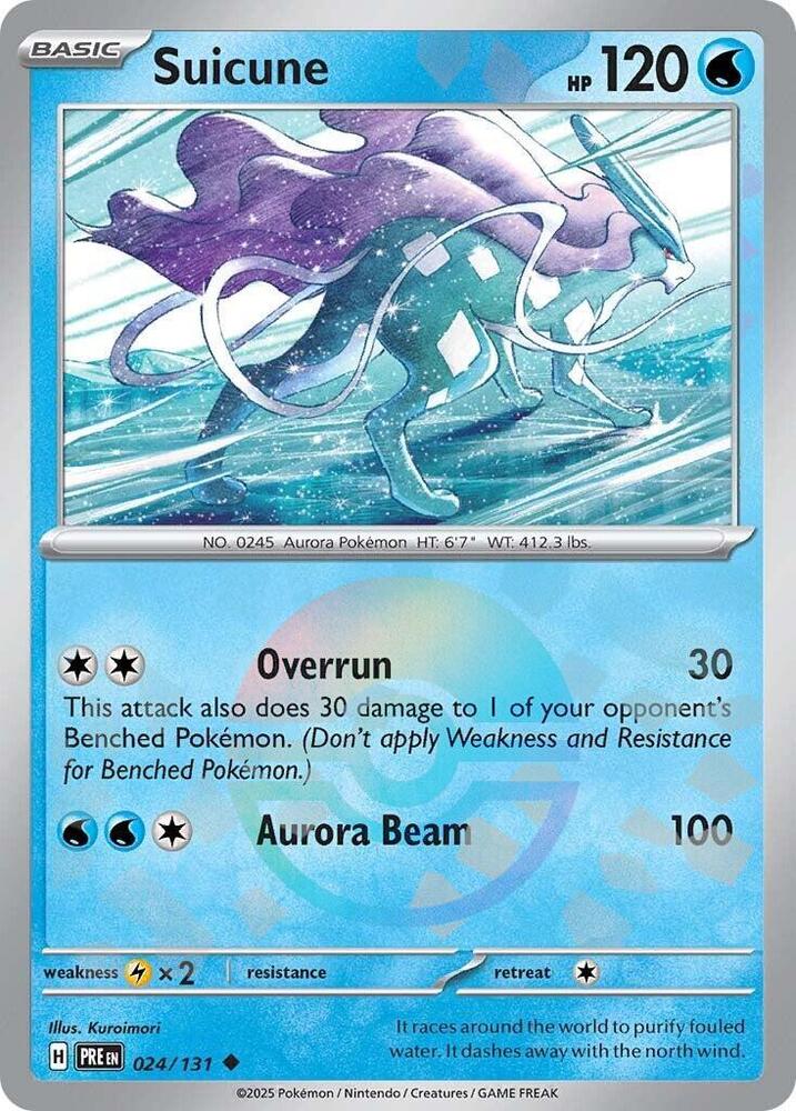 Suicune (024/131) (Poke Ball Pattern) [Scarlet & Violet: Prismatic Evolutions] | Exor Games New Glasgow