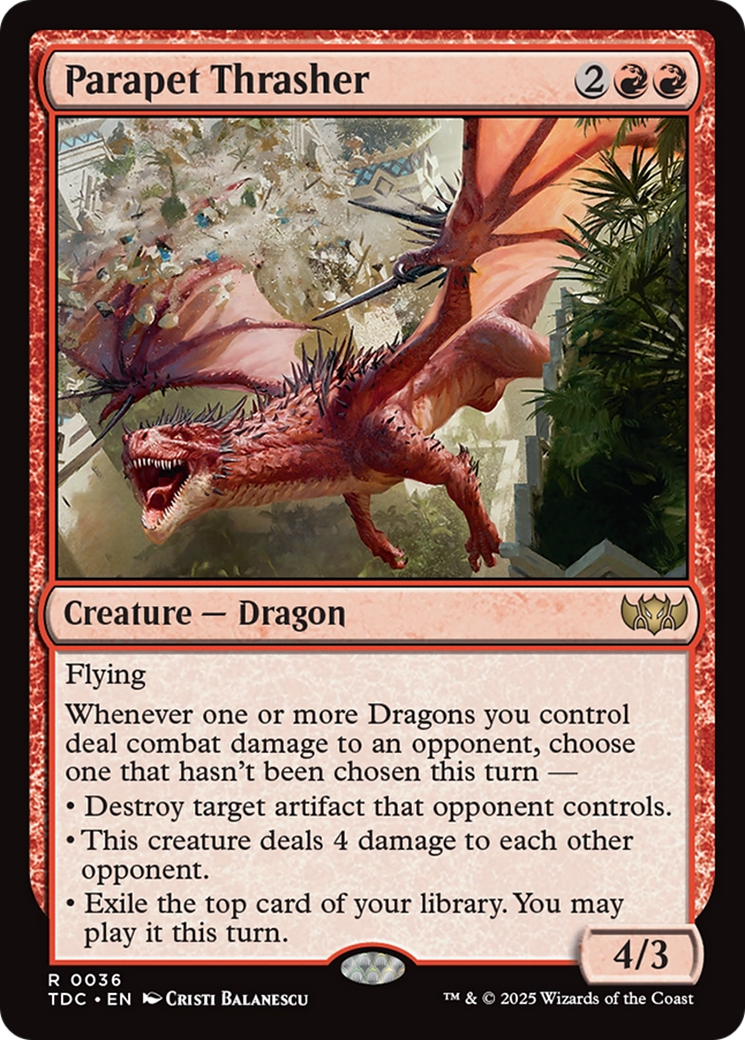 Parapet Thrasher [Tarkir: Dragonstorm Commander] | Exor Games New Glasgow