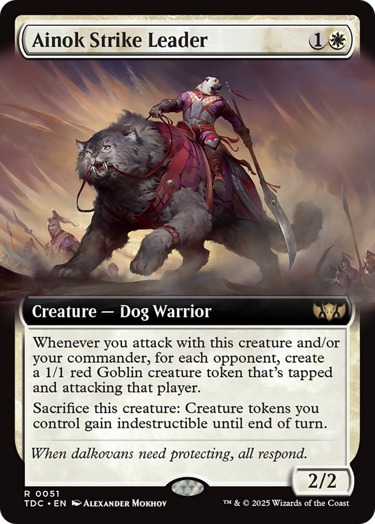 Ainok Strike Leader (Extended Art) [Tarkir: Dragonstorm Commander] | Exor Games New Glasgow