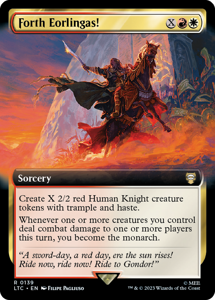 Forth Eorlingas! (Extended Art) [The Lord of the Rings: Tales of Middle-Earth Commander] | Exor Games New Glasgow