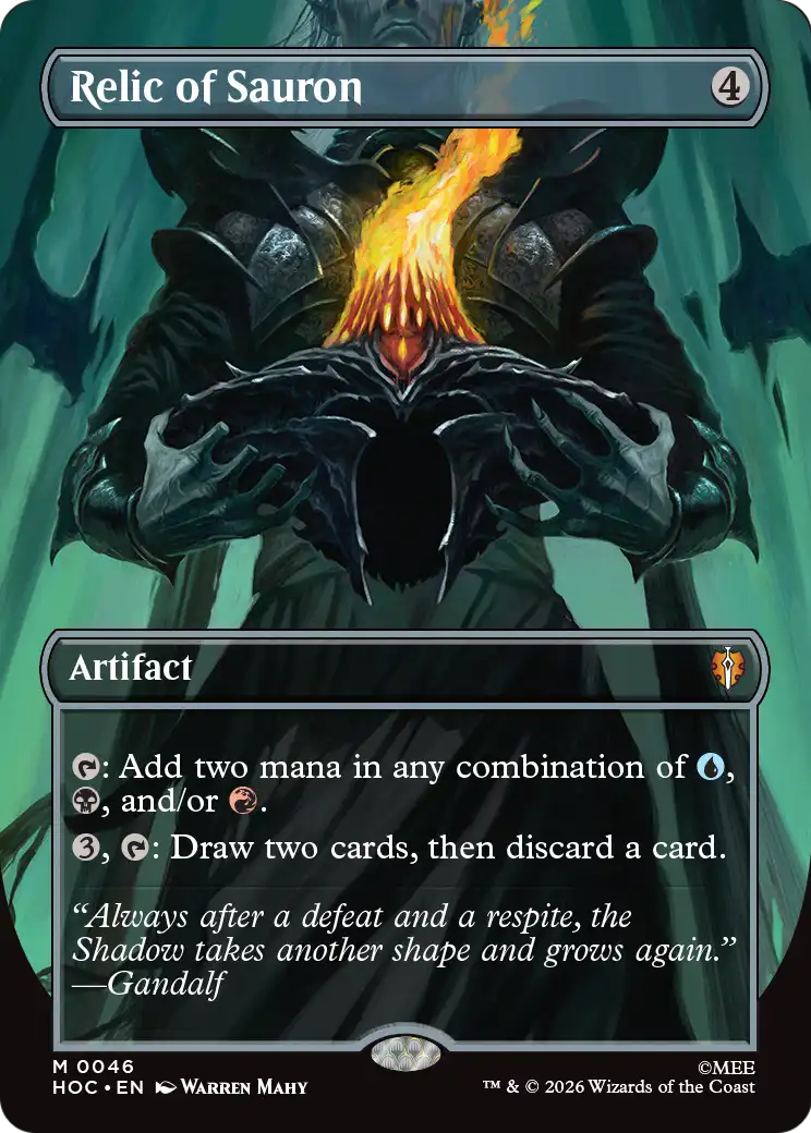 Relic of Sauron (Borderless) [The Hobbit: Eternal-Legal] | Exor Games New Glasgow