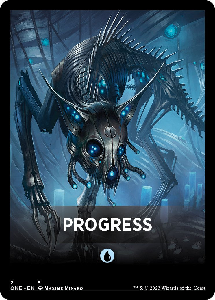 Progress Theme Card [Phyrexia: All Will Be One Tokens] | Exor Games New Glasgow