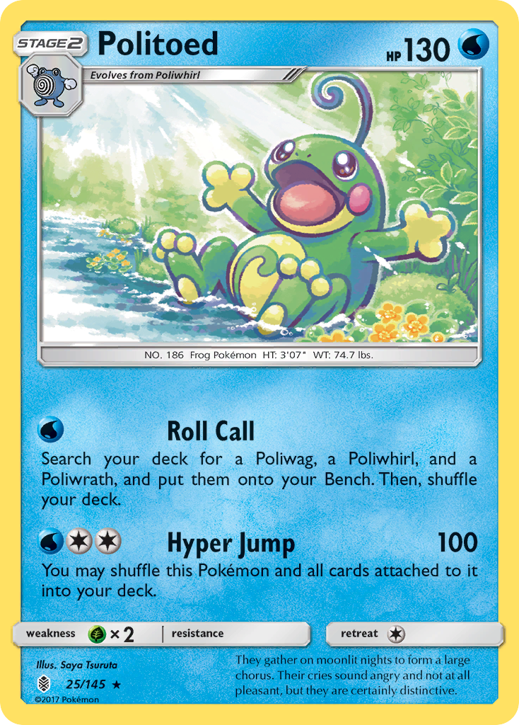 Politoed (25/145) [Sun & Moon: Guardians Rising] | Exor Games New Glasgow