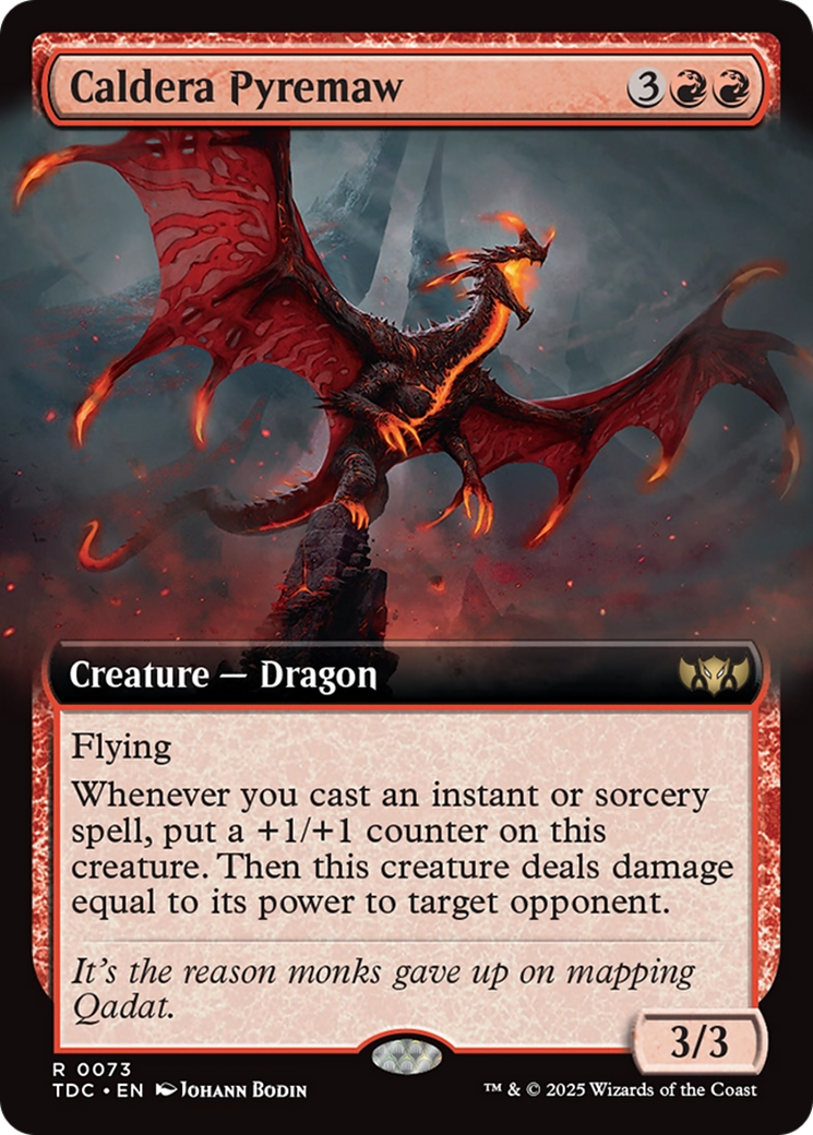 Caldera Pyremaw (Extended Art) [Tarkir: Dragonstorm Commander] | Exor Games New Glasgow
