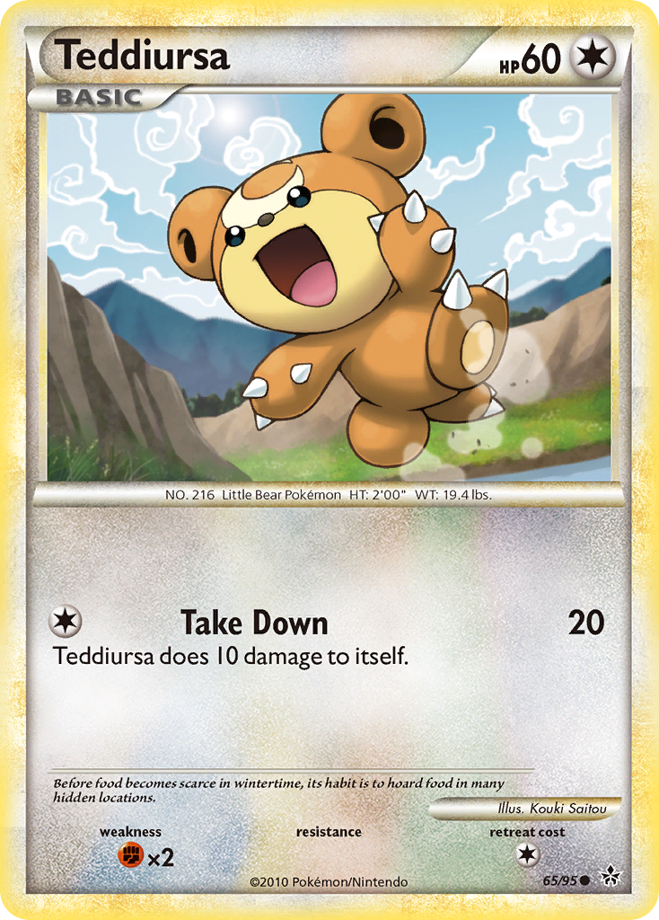 Teddiursa (65/95) [HeartGold & SoulSilver: Unleashed] | Exor Games New Glasgow