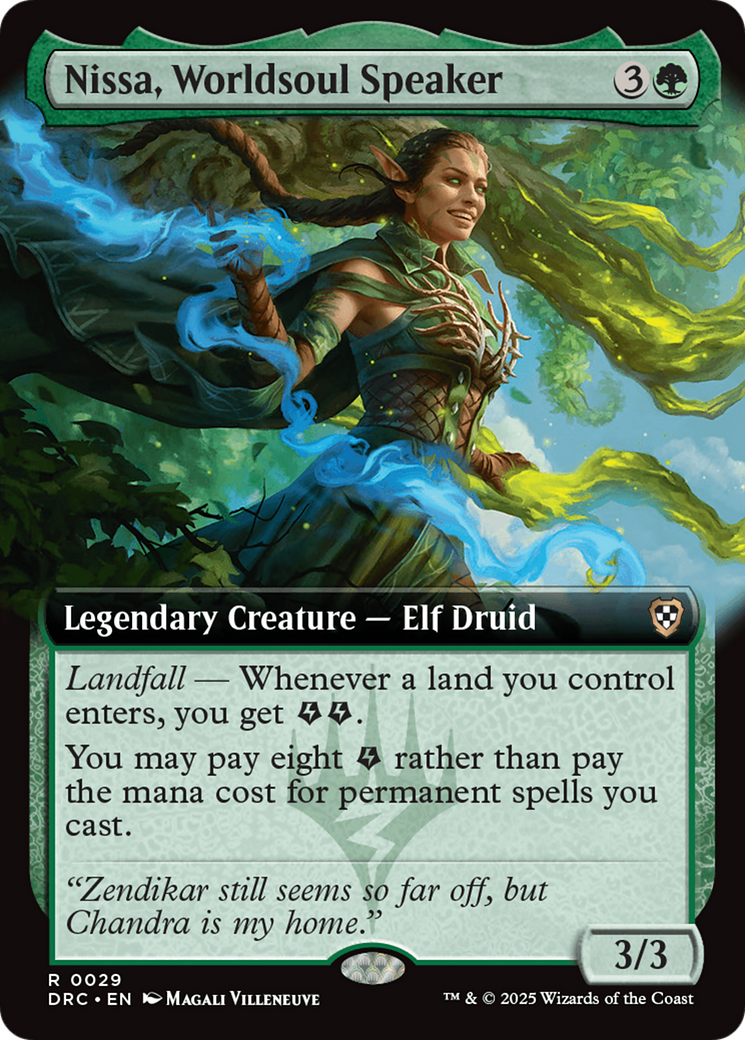 Nissa, Worldsoul Speaker (Extended Art) [Aetherdrift Commander] | Exor Games New Glasgow