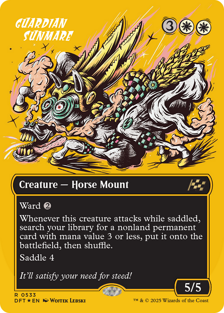 Guardian Sunmare (Borderless) (First-Place Foil) [Aetherdrift] | Exor Games New Glasgow