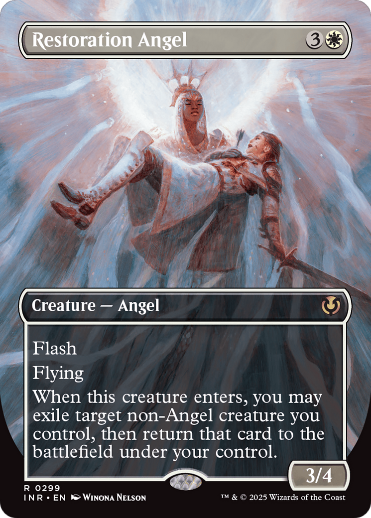 Restoration Angel (Borderless) [Innistrad Remastered] | Exor Games New Glasgow