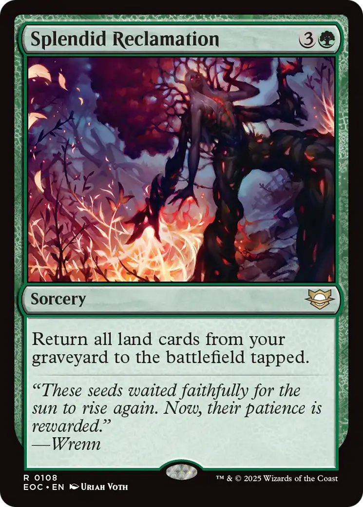 Splendid Reclamation [Edge of Eternities Commander] | Exor Games New Glasgow