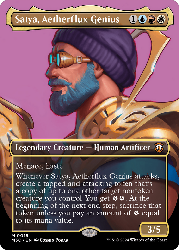 Satya, Aetherflux Genius (Borderless) [Modern Horizons 3 Commander] | Exor Games New Glasgow