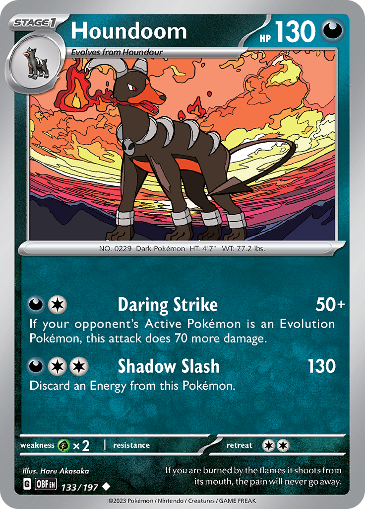 Houndoom (133/197) [Scarlet & Violet: Obsidian Flames] | Exor Games New Glasgow