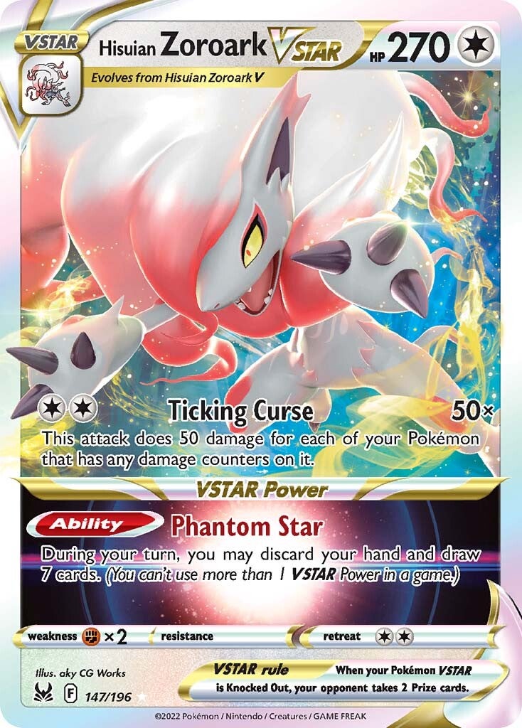 Hisuian Zoroark VSTAR (147/196) [Sword & Shield: Lost Origin] | Exor Games New Glasgow