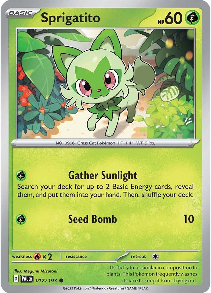 Sprigatito (012/193) [Scarlet & Violet: Paldea Evolved] | Exor Games New Glasgow