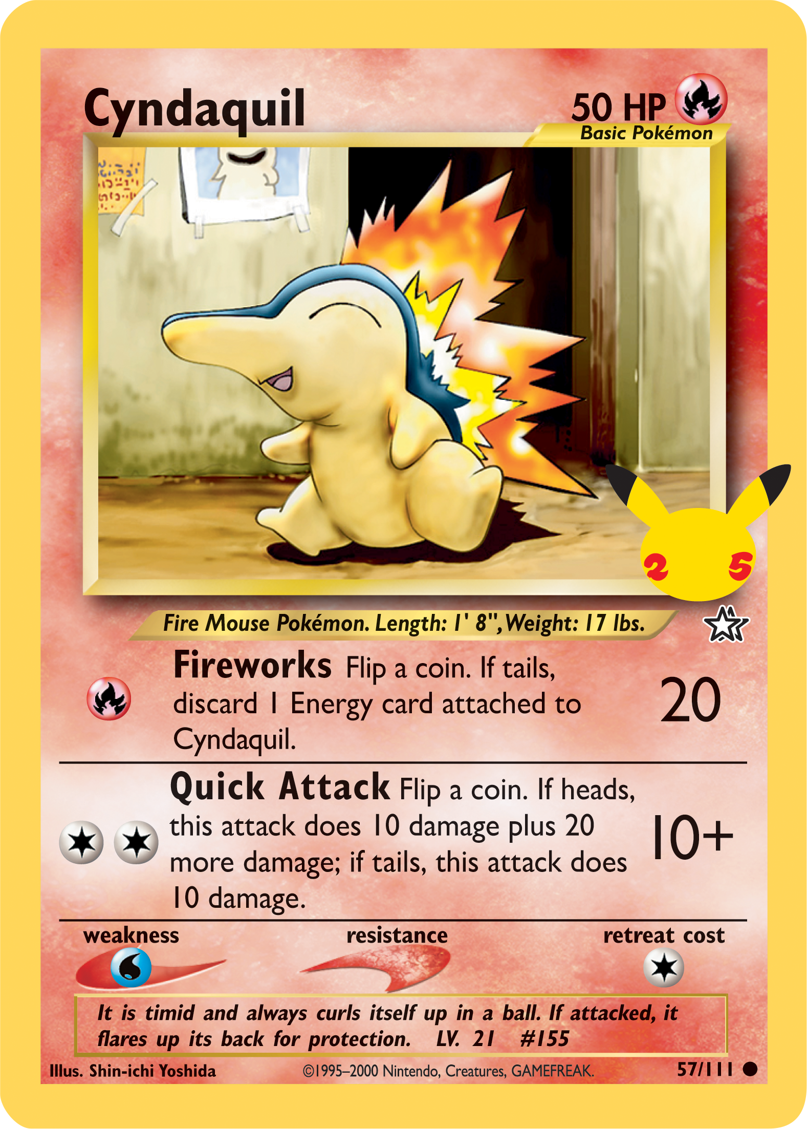 Cyndaquil (57/111) (Jumbo Card) [First Partner Pack] | Exor Games New Glasgow