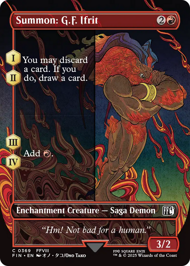 Summon: G.F. Ifrit (Borderless) [FINAL FANTASY] | Exor Games New Glasgow