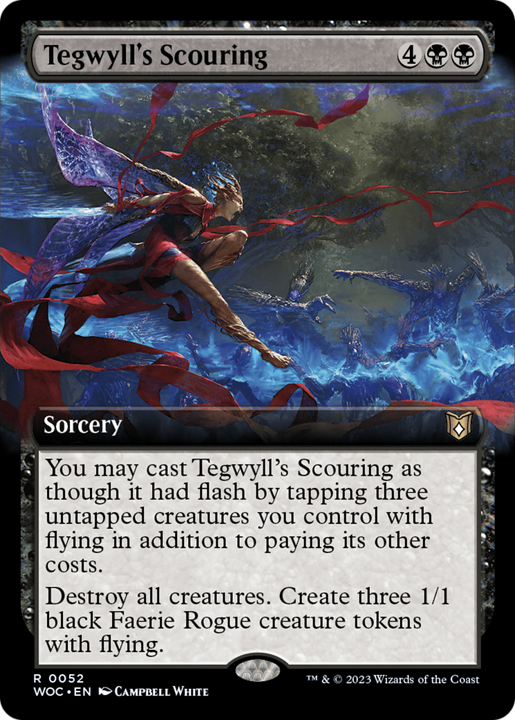 Tegwyll's Scouring (Extended Art) [Wilds of Eldraine Commander] | Exor Games New Glasgow