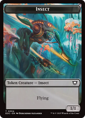Insect // Beast (0005) Double-Sided Token [Edge of Eternities Commander Tokens] | Exor Games New Glasgow