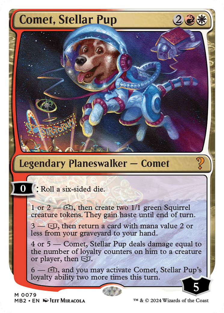 Comet, Stellar Pup [Mystery Booster 2] | Exor Games New Glasgow