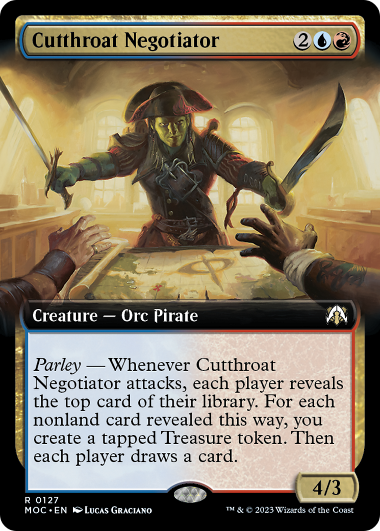 Cutthroat Negotiator (Extended Art) [March of the Machine Commander] | Exor Games New Glasgow