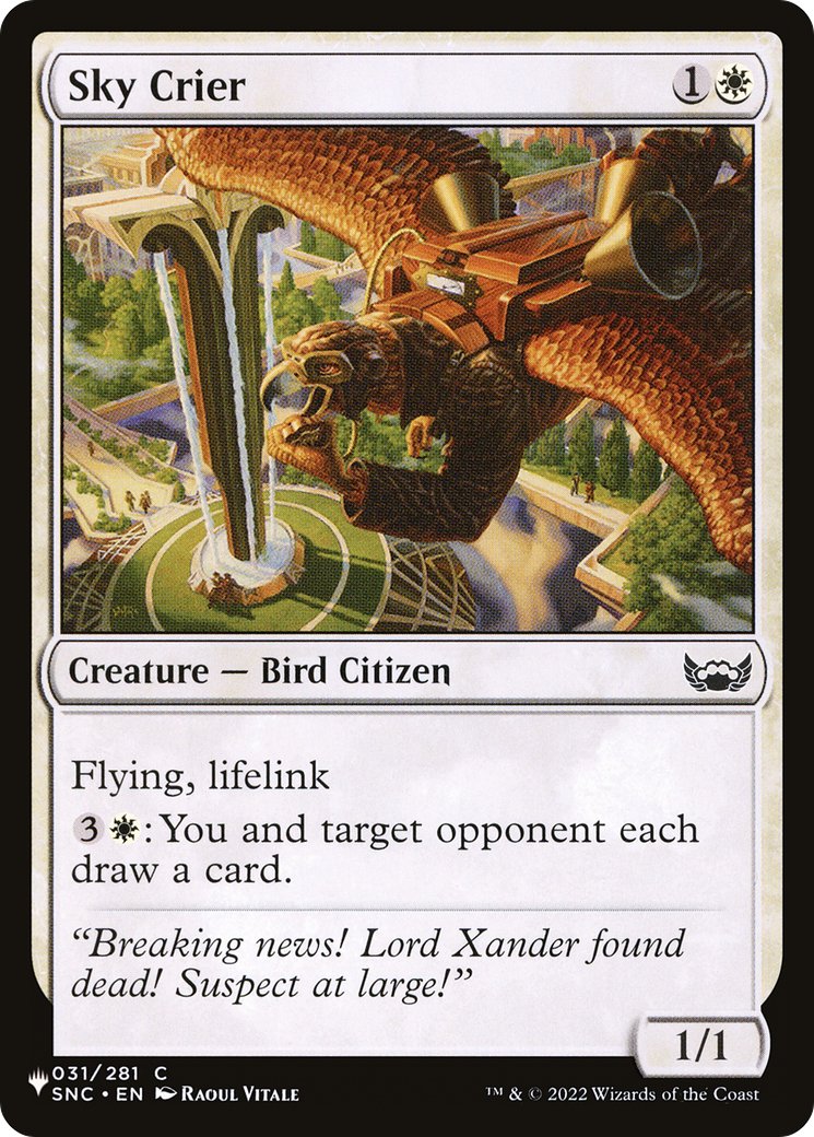 Sky Crier [The List Reprints] | Exor Games New Glasgow