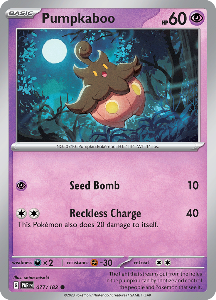 Pumpkaboo (077/182) [Scarlet & Violet: Paradox Rift] | Exor Games New Glasgow