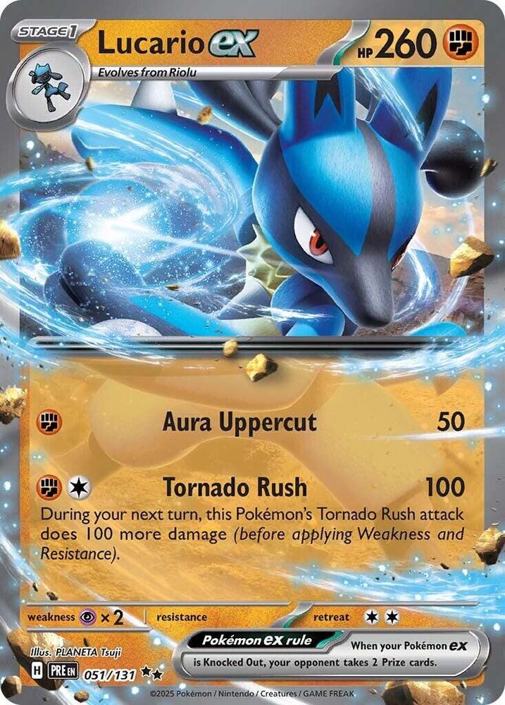 Lucario ex (051/131) [Scarlet & Violet: Prismatic Evolutions] | Exor Games New Glasgow