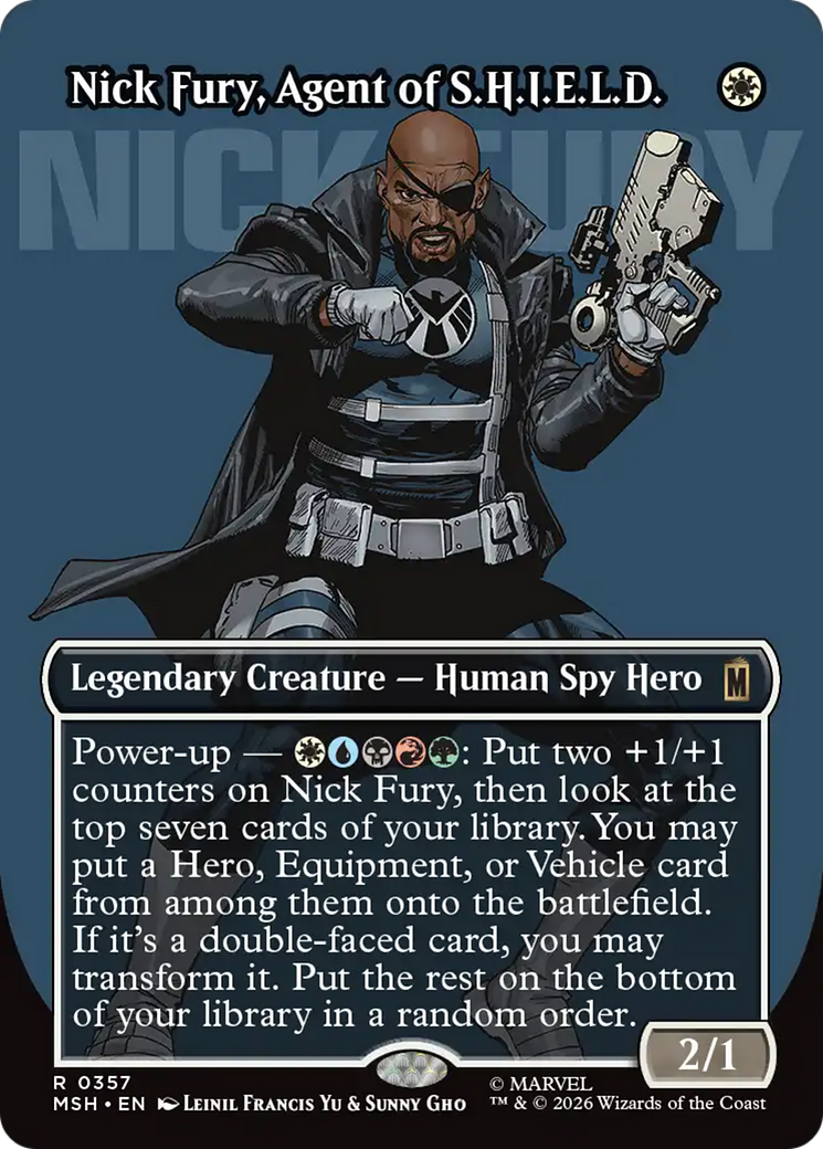 Nick Fury, Agent of S.H.I.E.L.D. (Borderless) (0357) [Marvel Super Heroes] | Exor Games New Glasgow