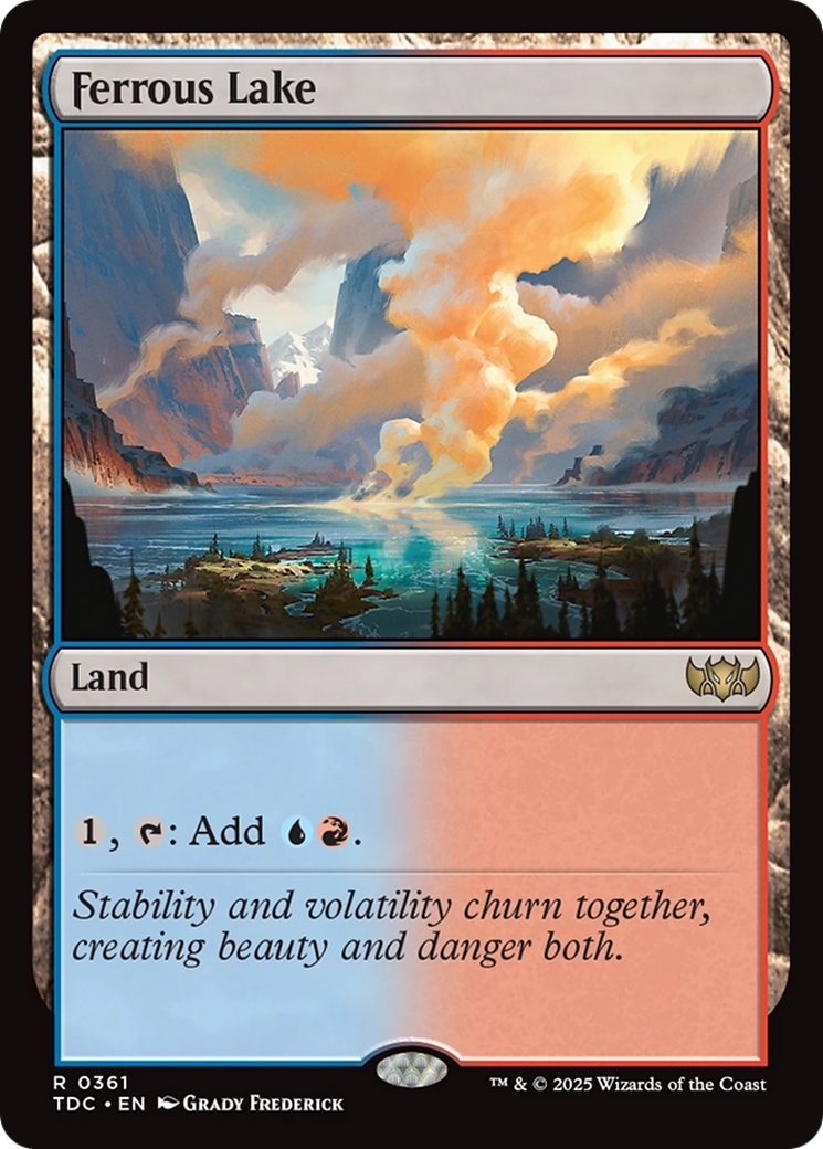 Ferrous Lake [Tarkir: Dragonstorm Commander] | Exor Games New Glasgow