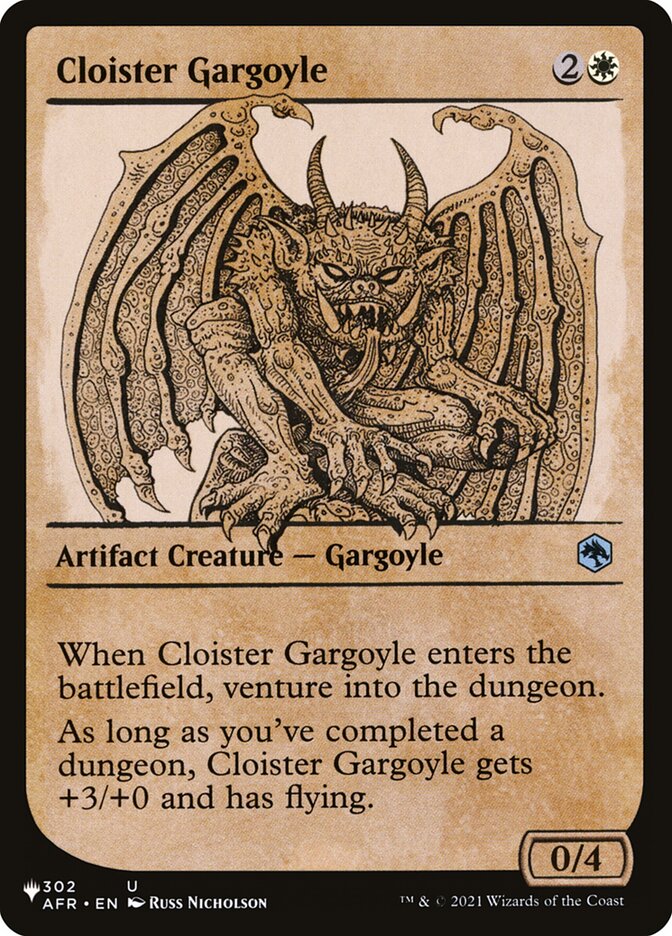 Cloister Gargoyle (Showcase) [The List] | Exor Games New Glasgow