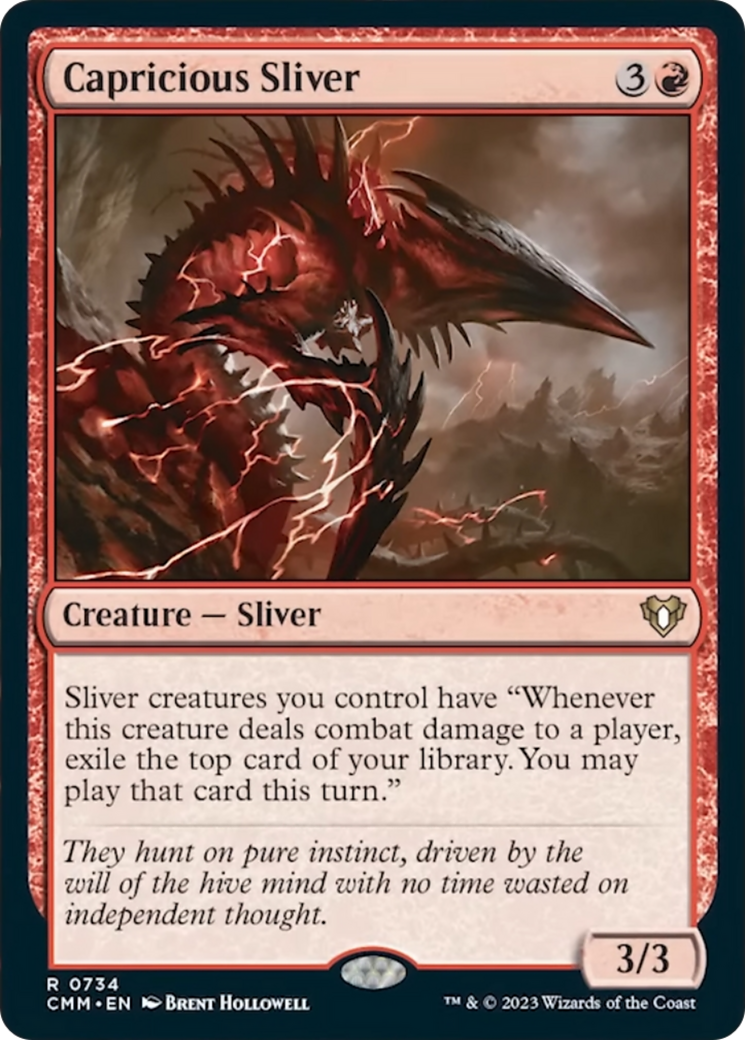 Capricious Sliver [Commander Masters] | Exor Games New Glasgow