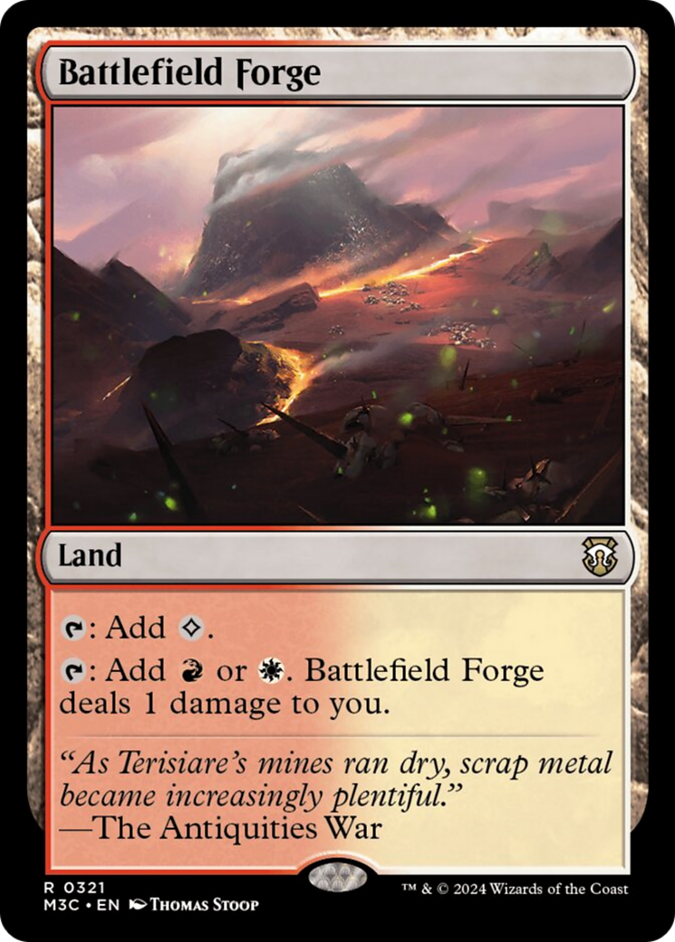 Battlefield Forge (Ripple Foil) [Modern Horizons 3 Commander] | Exor Games New Glasgow