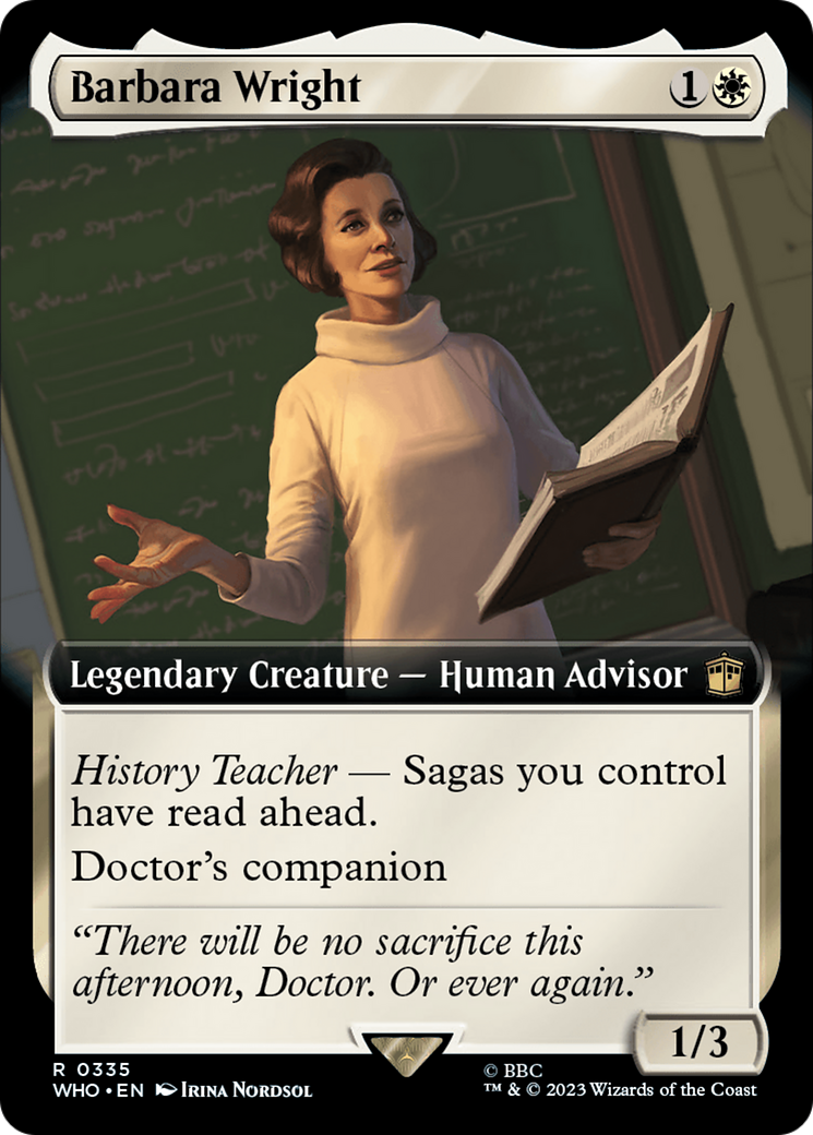 Barbara Wright (Extended Art) [Doctor Who] | Exor Games New Glasgow