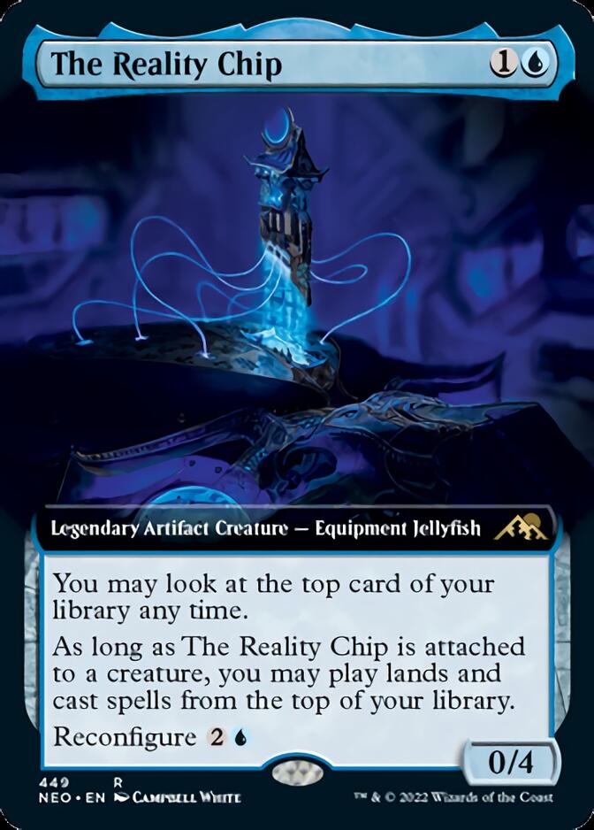 The Reality Chip (Extended Art) [Kamigawa: Neon Dynasty] | Exor Games New Glasgow