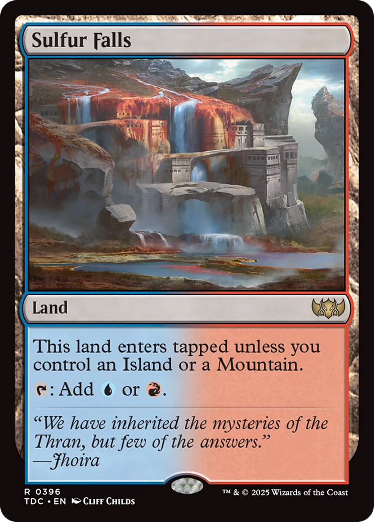 Sulfur Falls [Tarkir: Dragonstorm Commander] | Exor Games New Glasgow