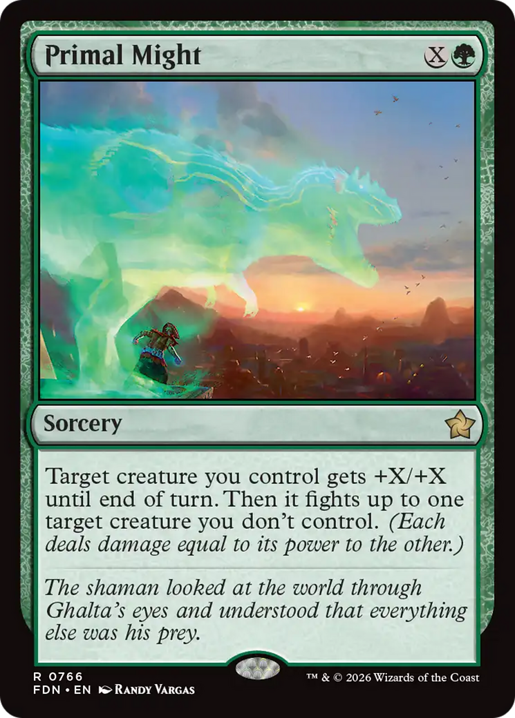 Primal Might (0766) [Foundations] | Exor Games New Glasgow