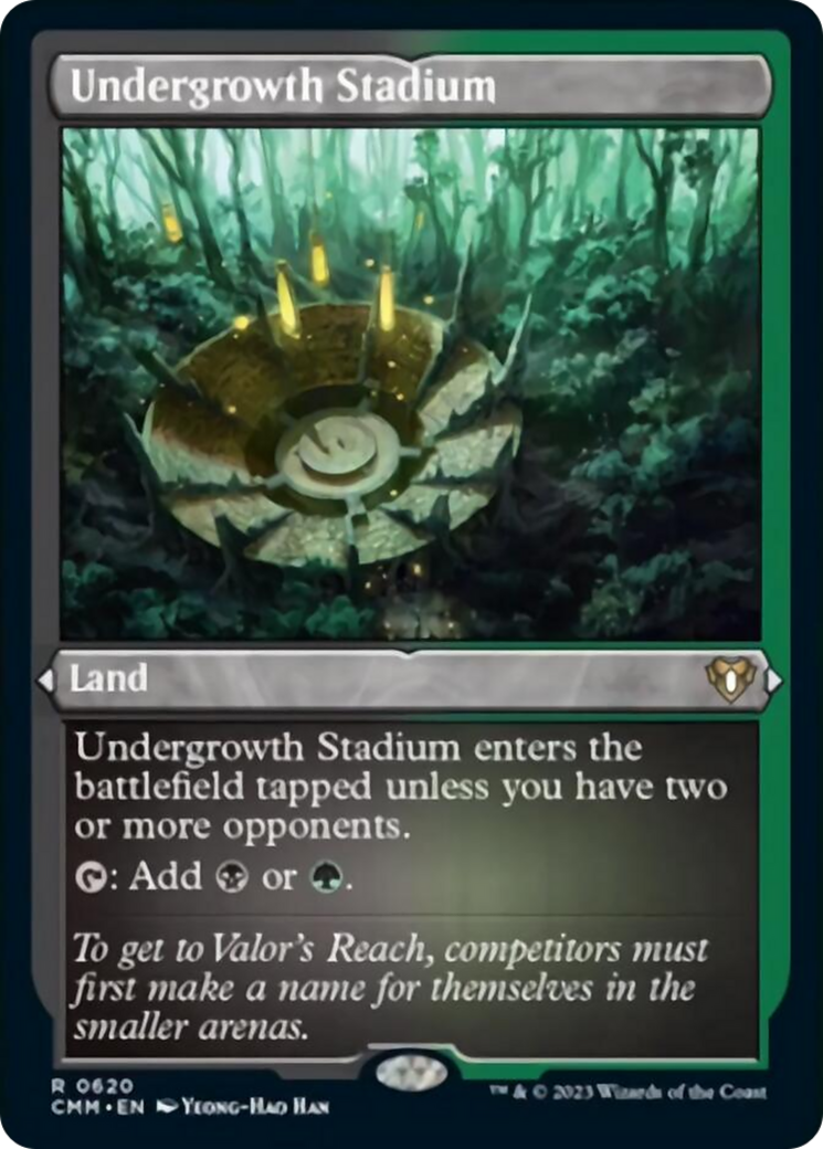 Undergrowth Stadium (Foil Etched) [Commander Masters] | Exor Games New Glasgow