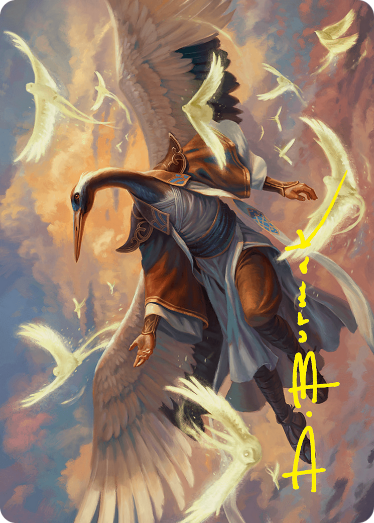 Kykar, Zephyr Awakener Art Card (16/54) (Gold-Stamped Signature) [Foundations Art Series] | Exor Games New Glasgow