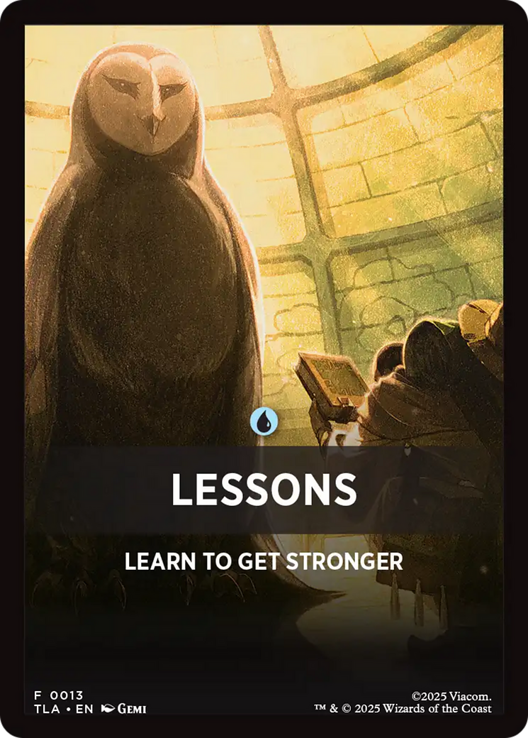 Lessons Theme Card [Avatar: The Last Airbender Tokens] | Exor Games New Glasgow