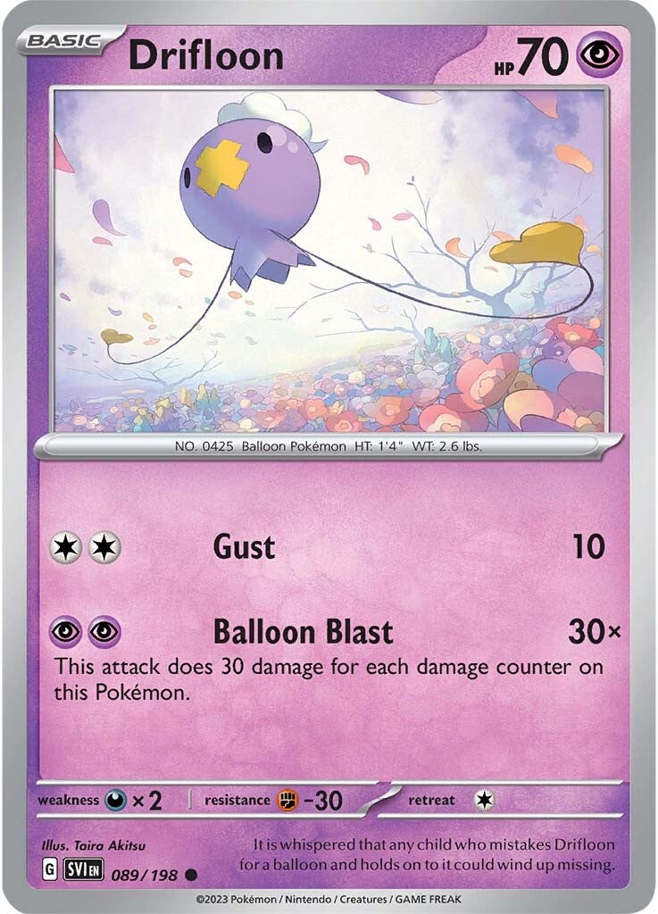 Drifloon (089/198) [Scarlet & Violet: Base Set] | Exor Games New Glasgow