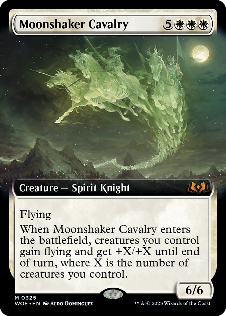 Moonshaker Cavalry (Extended Art) [Wilds of Eldraine] | Exor Games New Glasgow