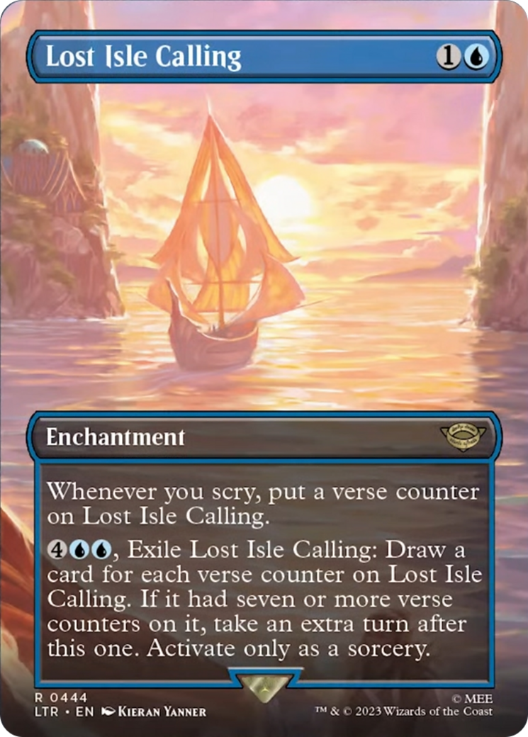 Lost Isle Calling (Borderless Alternate Art) [The Lord of the Rings: Tales of Middle-Earth] | Exor Games New Glasgow