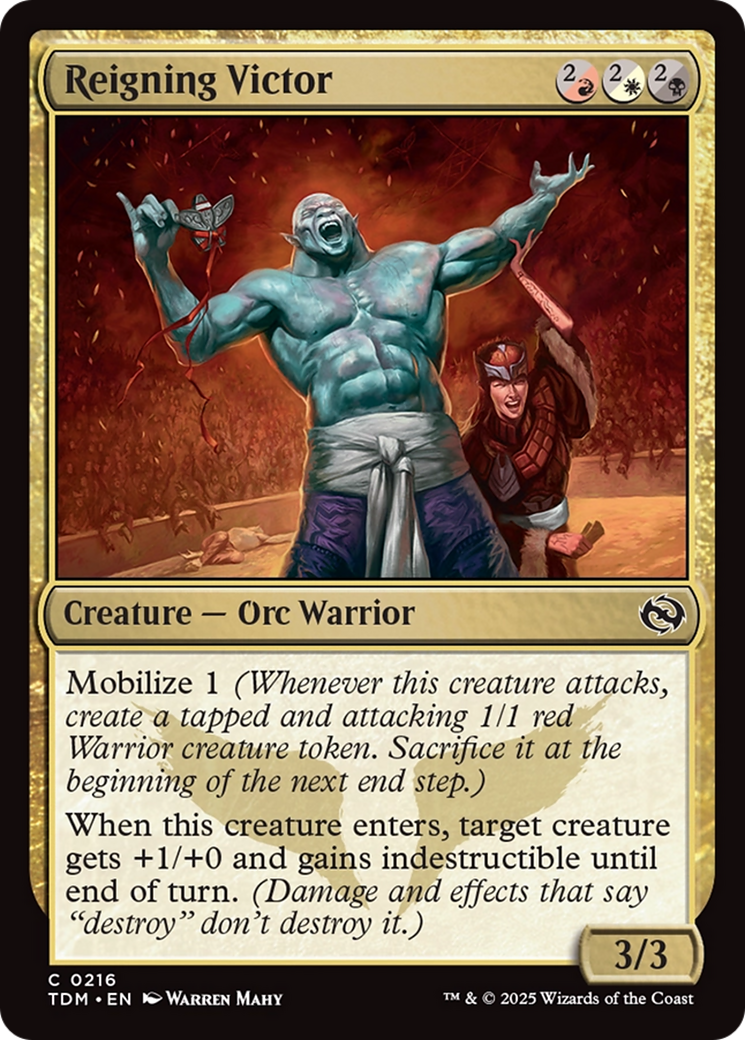 Reigning Victor [Tarkir: Dragonstorm] | Exor Games New Glasgow