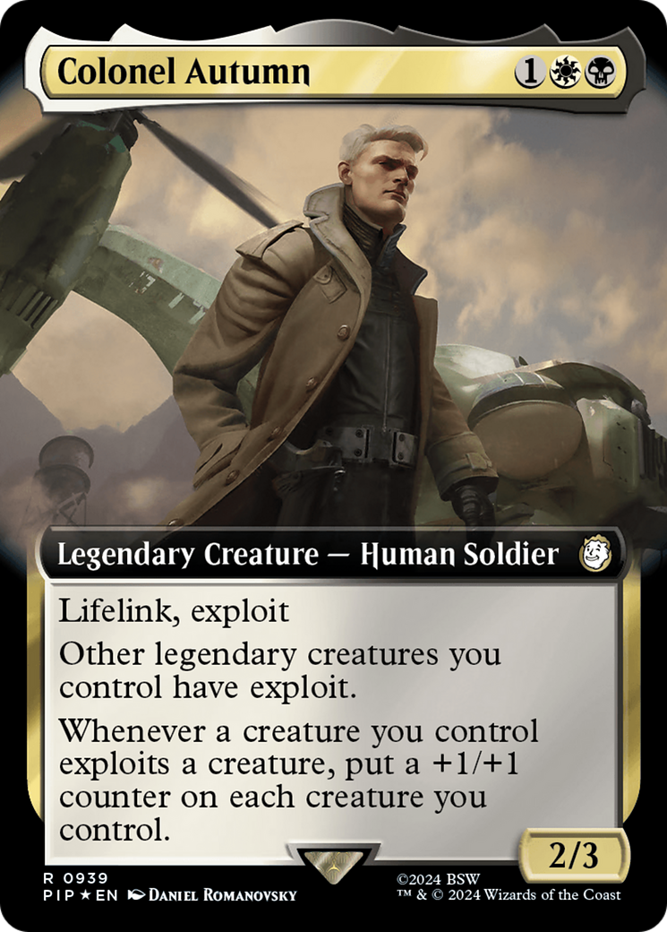 Colonel Autumn (Extended Art) (Surge Foil) [Fallout] | Exor Games New Glasgow