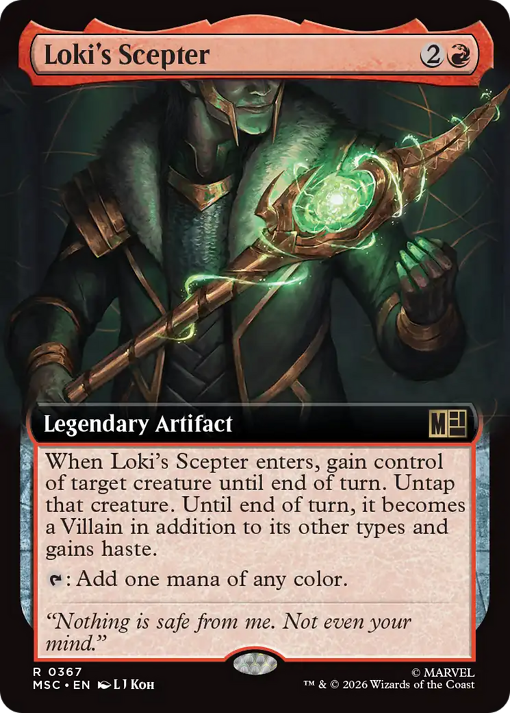 Loki's Scepter (Extended Art) [Marvel Super Heroes Commander] | Exor Games New Glasgow