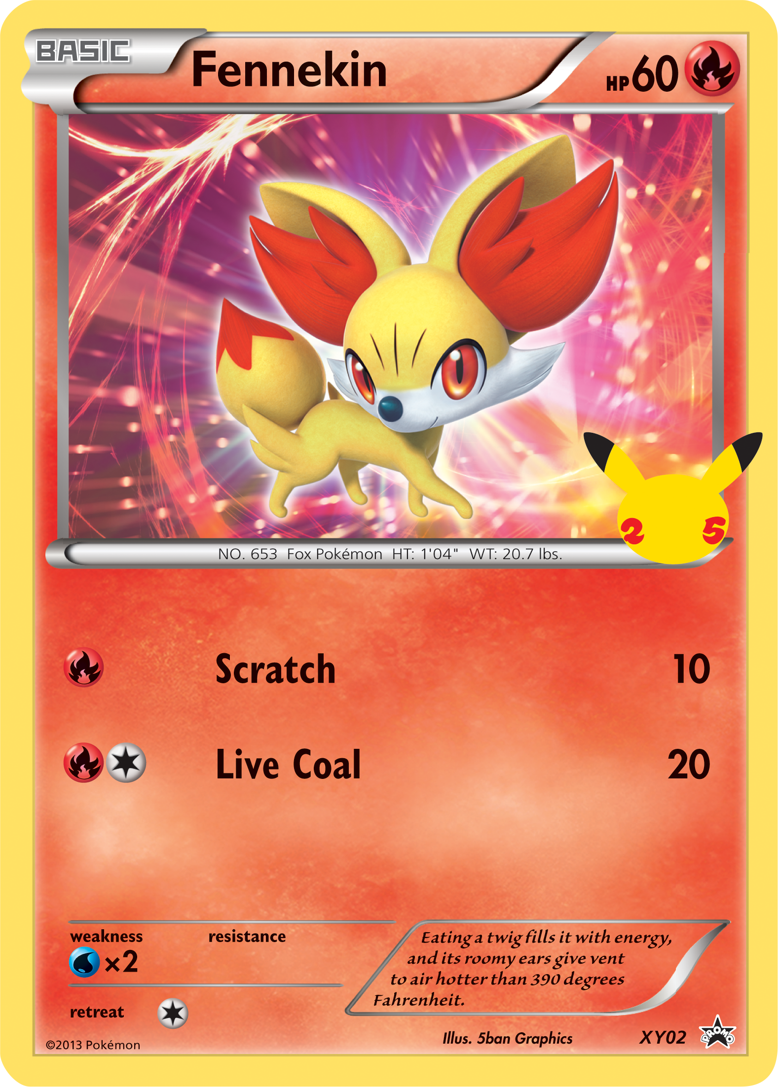 Fennekin (XY02) (Jumbo Card) [First Partner Pack] | Exor Games New Glasgow