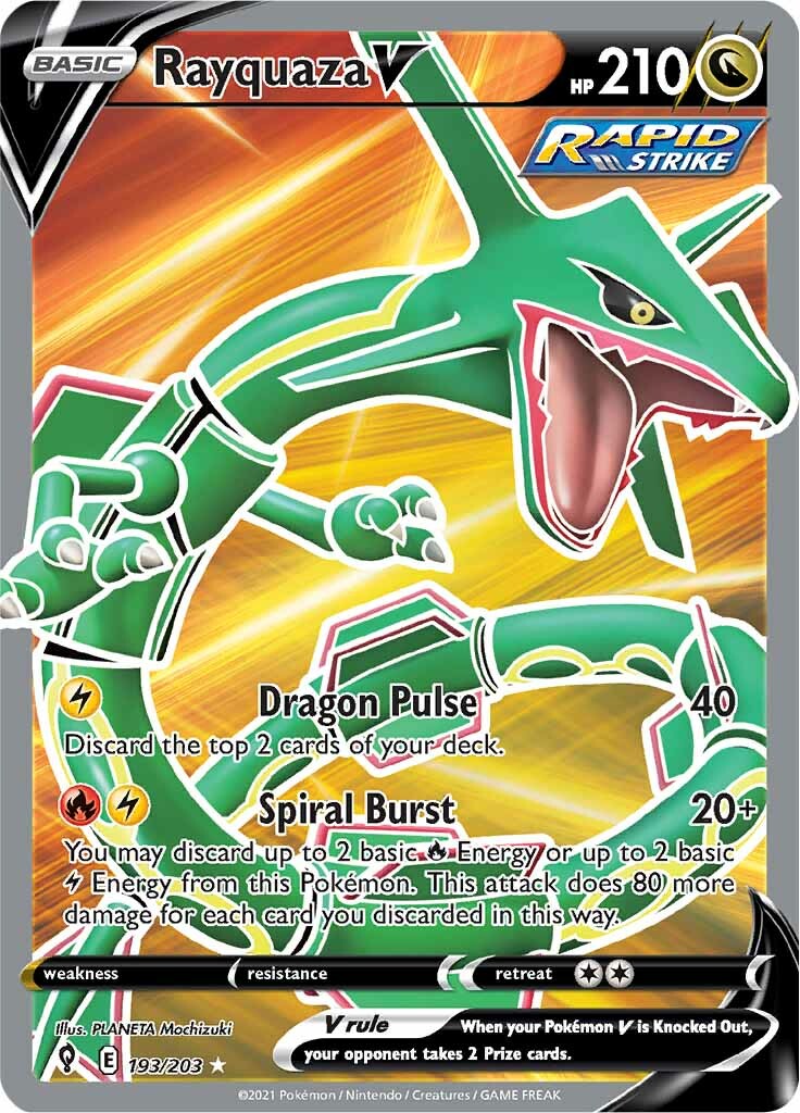Rayquaza V (193/203) [Sword & Shield: Evolving Skies] | Exor Games New Glasgow